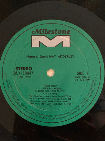 Nat Adderley - Natural Soul (Vinyl, LP, Reissue, Remastered, Stereo) Good Plus (G+) / Very Good (VG)