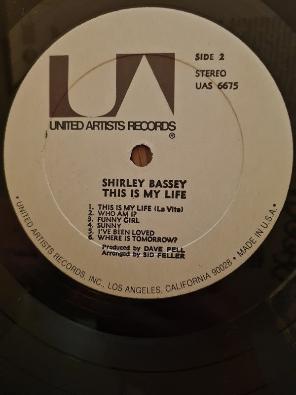 Shirley Bassey - This Is My Life (Vinyl, LP, Reissue, Stereo) Very Good Plus (VG+) / Very Good (VG)