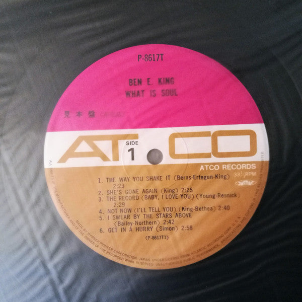 Ben E. King - What Is Soul? (Vinyl, LP, Album, Promo) Very Good Plus (VG+) / Very Good (VG)