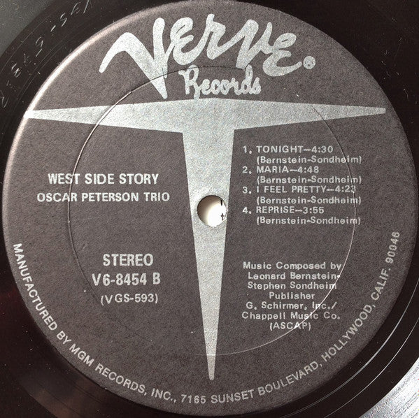 The Oscar Peterson Trio - West Side Story (Vinyl, LP, Album, Reissue, Stereo) Very Good Plus (VG+) / Good Plus (G+)