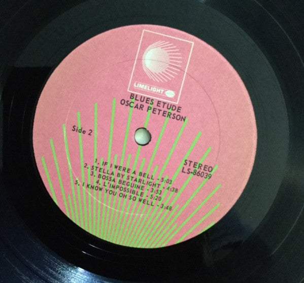Oscar Peterson - Blues Etude (Vinyl, LP, Album, Repress, Stereo)