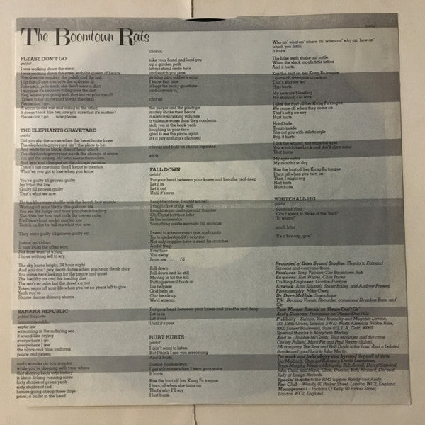 The Boomtown Rats - Mondo Bongo (Vinyl, LP, Album, Promo) Very Good Plus (VG+) / Very Good Plus (VG+)