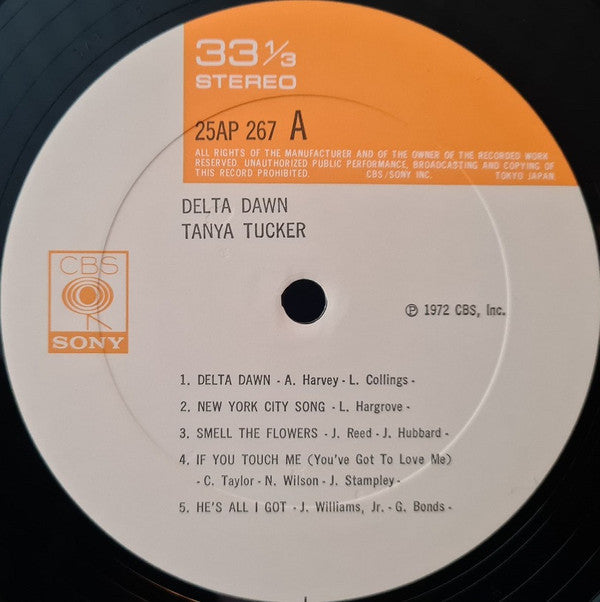 Tanya Tucker - Delta Dawn (Vinyl, LP, Album) Very Good Plus (VG+) / Very Good (VG)
