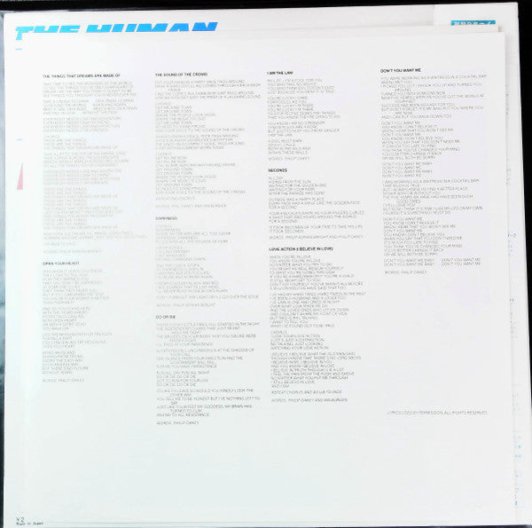 The Human League - Dare! = Love Action (Vinyl, LP, Album, Stereo) Very Good Plus (VG+) / Very Good (VG)