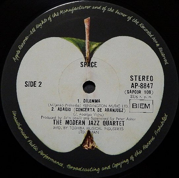 The Modern Jazz Quartet - Space (Vinyl, LP, Album)