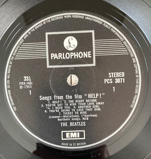 The Beatles - Help! (Vinyl, LP, Album, Stereo, Reissue) Very Good Plus (VG+) / Very Good (VG)