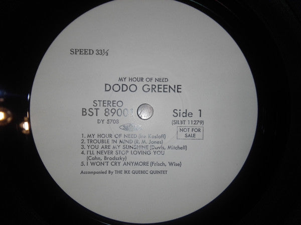 Dodo Greene - My Hour Of Need (Vinyl, LP, Album, Promo, Reissue, St...