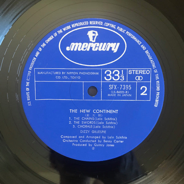 Dizzy Gillespie Big Band - The New Continent (Vinyl, LP, Album, Stereo) Good Plus (G+) / Very Good (VG)
