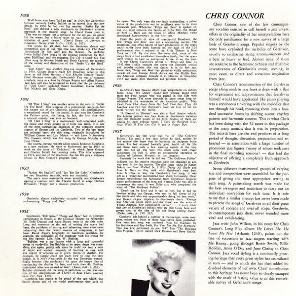 Chris Connor - Chris Connor Sings The George Gershwin Almanac Of Song (2xVinyl, LP, Album, Reissue) Very Good Plus (VG+) / Very Good (VG)