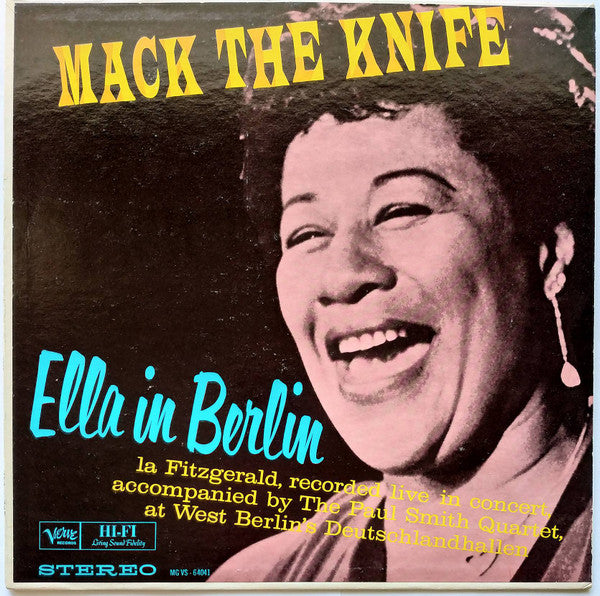 Ella Fitzgerald - Mack The Knife (Ella In Berlin) (Vinyl, LP, Album, Stereo) Very Good (VG) / Poor (P)