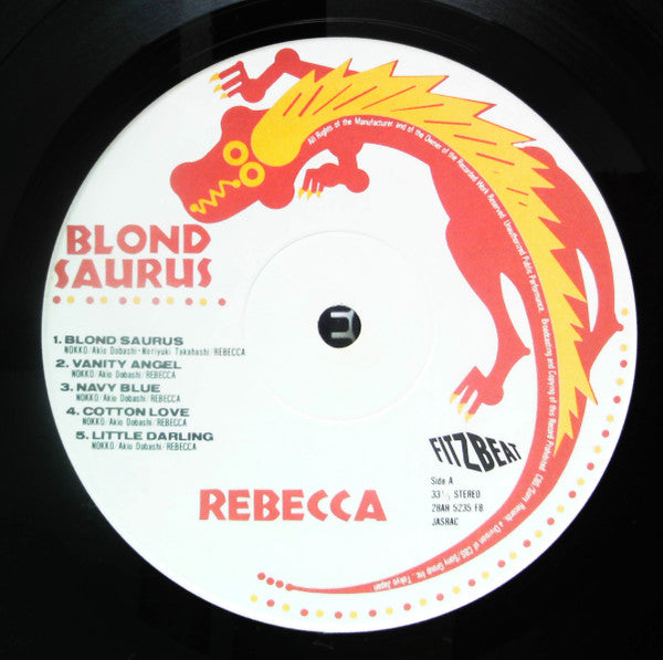 Rebecca (8) - Blond Saurus (Vinyl, LP, Album, Stereo) Very Good (VG) / Very Good Plus (VG+)