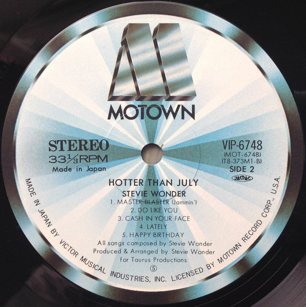 Stevie Wonder - Hotter Than July = ホッター・ザン・ジュライ (Vinyl, LP, Album, ...