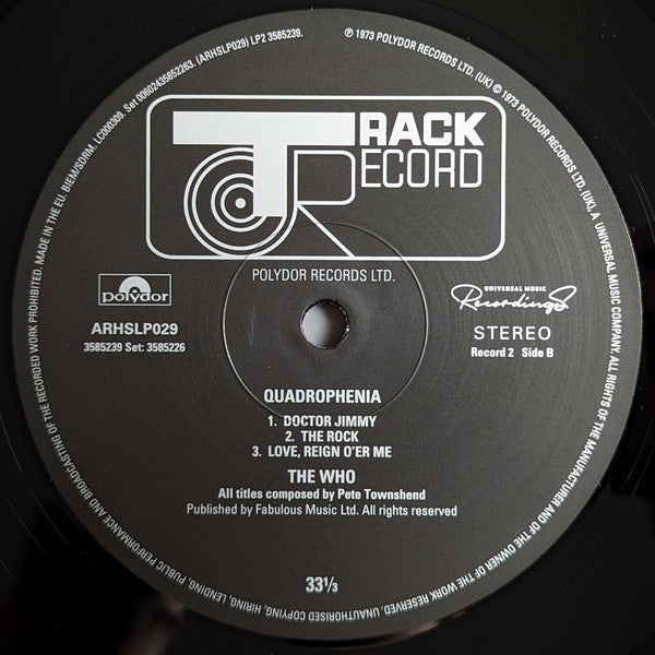 The Who - Quadrophenia (2xVinyl, LP, Album, Reissue, Remastered, Stereo) Very Good Plus (VG+) / Near Mint (NM or M-)
