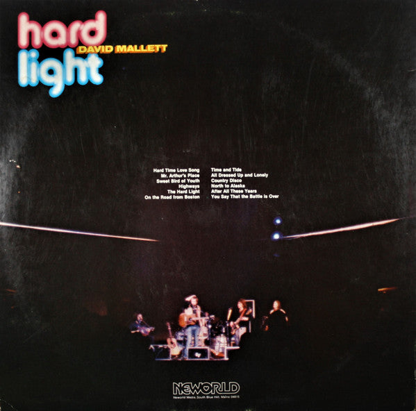 David Mallett - Hard Light (Vinyl, LP, Album) Good Plus (G+) / Very Good (VG)