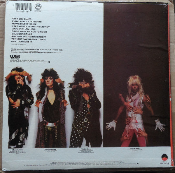 Mötley Crüe - Theatre Of Pain (Vinyl, LP, Album) Good Plus (G+) / Very Good (VG)