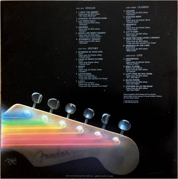 Eric Clapton - Backtrackin' (22 Tracks Spanning The Career Of A Rock Legend) (2xVinyl, LP, Compilation) Very Good Plus (VG+) / Very Good (VG)