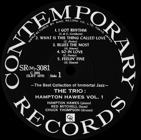 Hampton Hawes Trio - Hampton Hawes Trio, Vol. 1 (Vinyl, LP, Album, ...