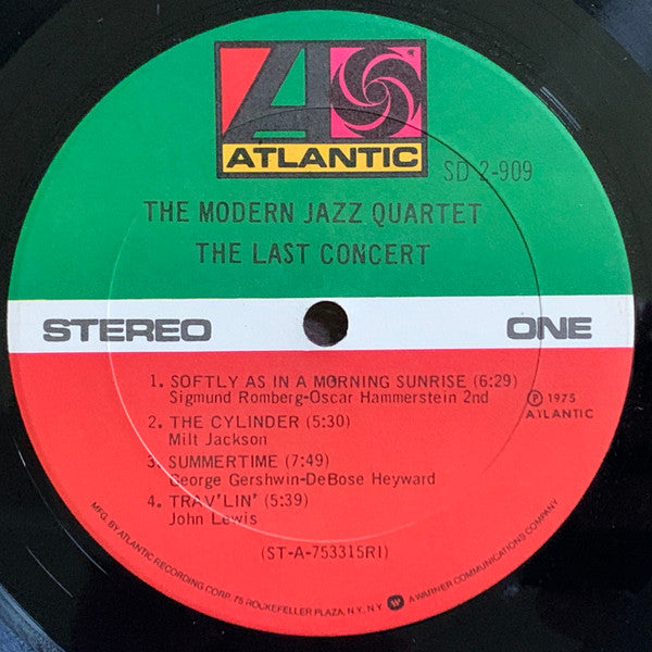 The Modern Jazz Quartet - The Last Concert (2xVinyl, LP, Album, Stereo) Very Good (VG) / Good Plus (G+)