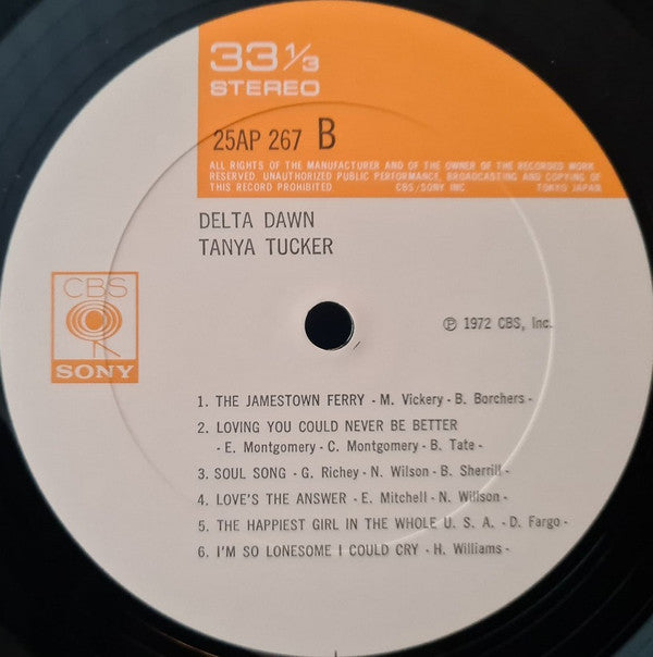 Tanya Tucker - Delta Dawn (Vinyl, LP, Album) Very Good Plus (VG+) / Very Good (VG)