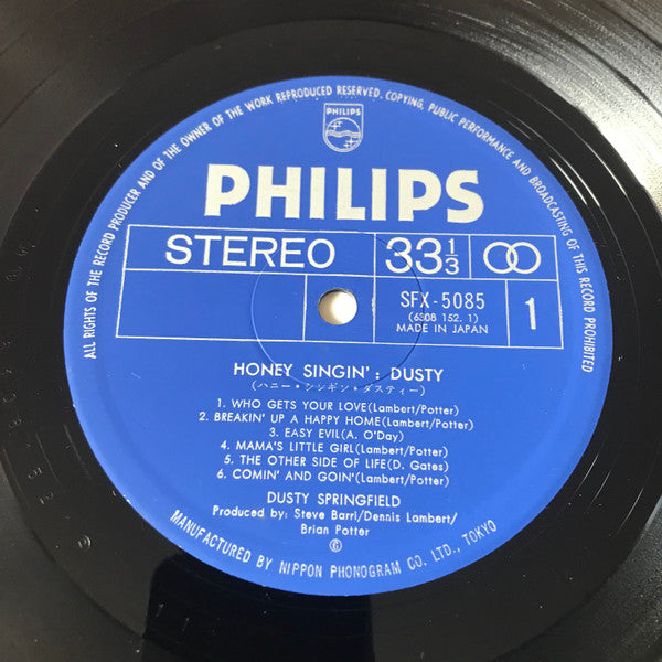 Dusty Springfield - Honey Singin' Dusty (Vinyl, LP, Stereo) Very Good Plus (VG+) / Very Good Plus (VG+)