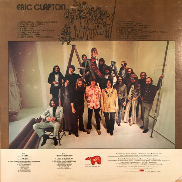 Eric Clapton - Eric Clapton (Vinyl, LP, Album, Reissue, Stereo) Very Good Plus (VG+) / Near Mint (NM or M-)