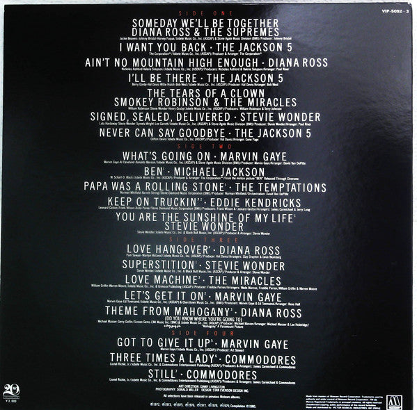 Various - 20/20 Twenty No.1 Hits From Twenty Years At Motown (Vinyl...
