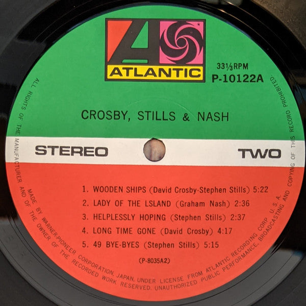 Crosby, Stills & Nash - Crosby, Stills & Nash (Vinyl, LP, Album, Reissue, Stereo) Good Plus (G+) / Very Good Plus (VG+)