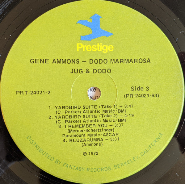 Gene Ammons - Jug & Dodo (2xVinyl, LP, Album, Remastered) Very Good Plus (VG+) / Very Good (VG)