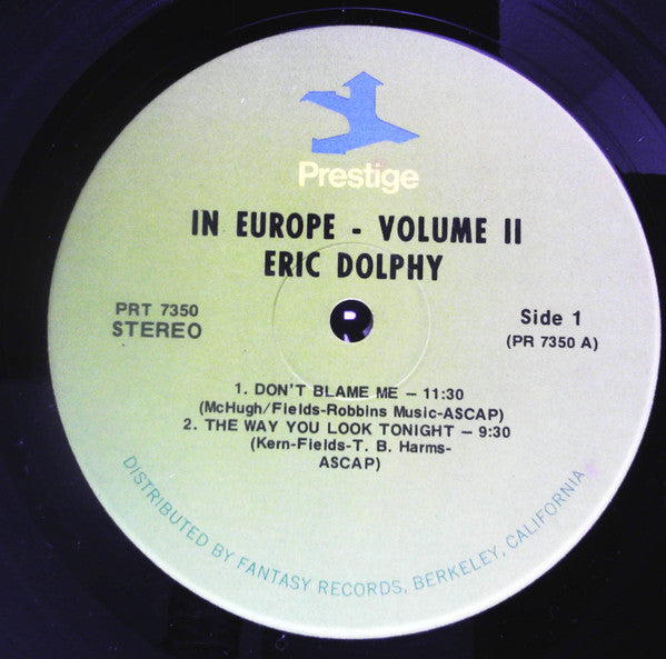 Eric Dolphy - In Europe, Vol. 2 (Vinyl, LP, Album, Reissue, Remastered, Stereo) Very Good Plus (VG+) / Good Plus (G+)