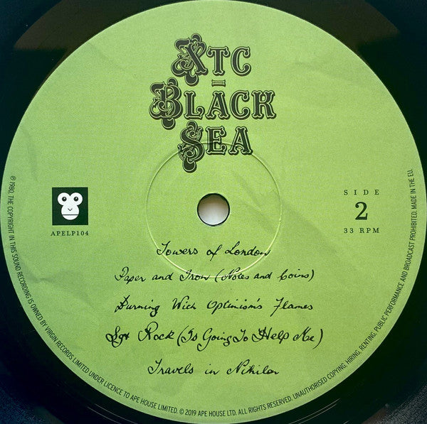 XTC - Black Sea (Vinyl, LP, Album, Reissue, Remastered, Stereo) Very Good Plus (VG+) / Near Mint (NM or M-)