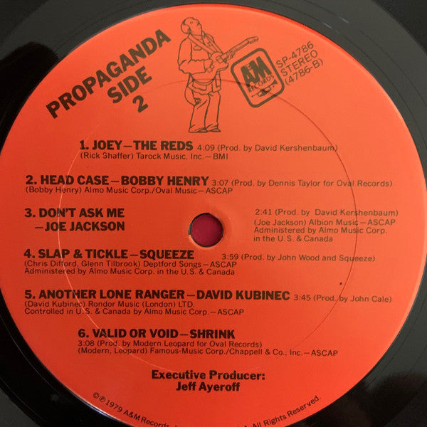 Various - Propaganda (Vinyl, LP, Compilation, Stereo) Very Good (VG) / Near Mint (NM or M-)