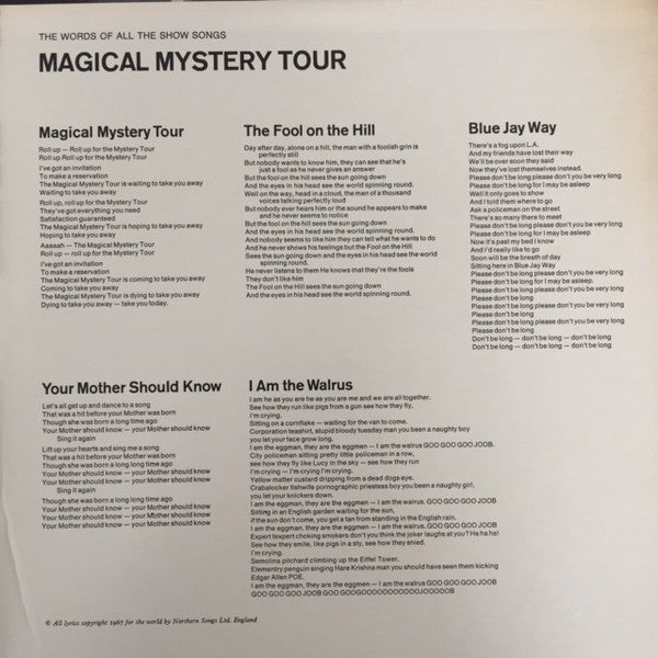 The Beatles - Magical Mystery Tour (Vinyl, LP, Album, Reissue, Stereo) Very Good (VG) / Very Good (VG)