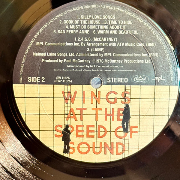 Wings (2) - Wings At The Speed Of Sound (Vinyl, LP, Album) Very Good (VG) / Very Good (VG)