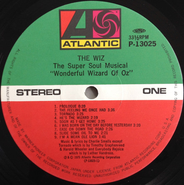 Various - The Wiz / The Super Soul Musical "Wonderful Wizard Of Oz" = ザ・ウィズ (Vinyl, LP, Album, Reissue, Stereo) Very Good (VG) / Very Good (VG)