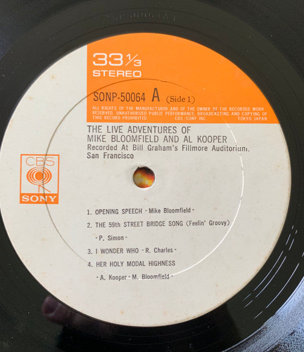 Mike Bloomfield - The Live Adventures Of Mike Bloomfield And Al Koo...