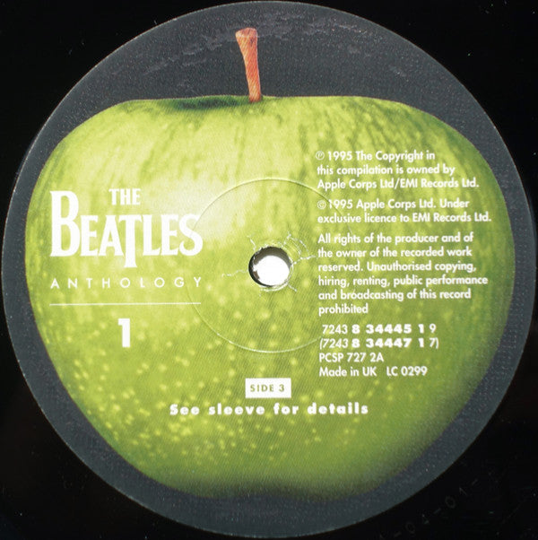 The Beatles - Anthology 1 (3xVinyl, LP, Album) Mint (M) / Mint (M)