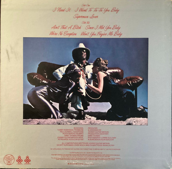 Johnny Guitar Watson - Ain’t That A Bitch (Vinyl, LP, Album, Promo) Very Good Plus (VG+) / Fair (F)