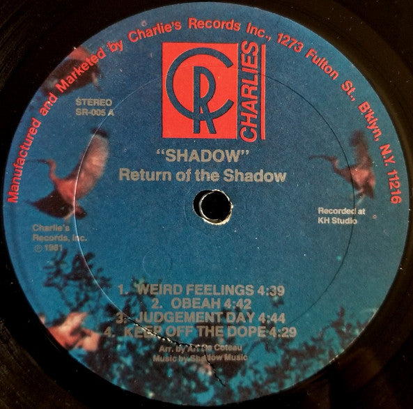 Shadow (11) - Return Of The Shadow (Vinyl, LP, Album) Very Good (VG) / Very Good (VG)