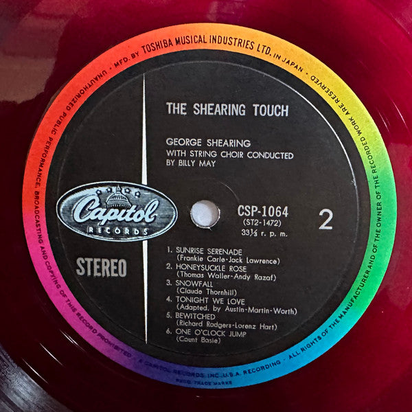 George Shearing - The Shearing Touch (Vinyl, LP, Album, Stereo) Very Good (VG) / Very Good (VG)