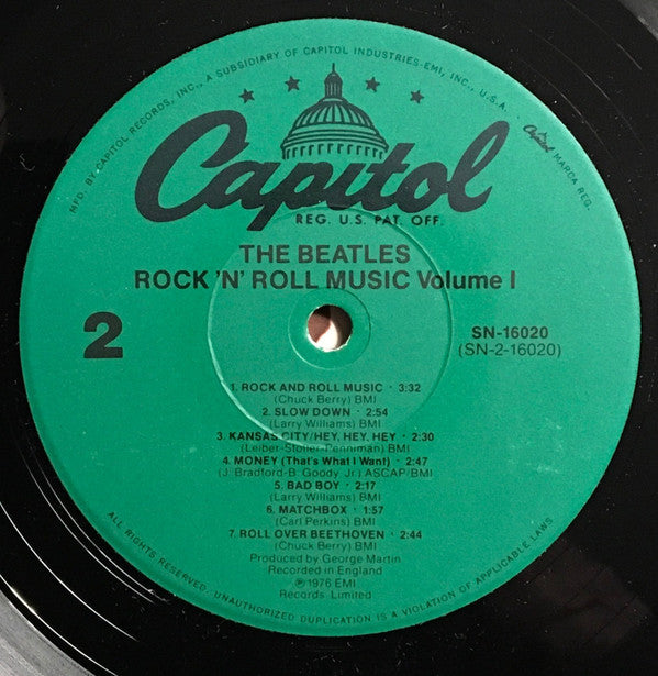 The Beatles - Rock 'N' Roll Music Vol. 1 (Vinyl, LP, Compilation, Reissue) Good Plus (G+) / Very Good (VG)