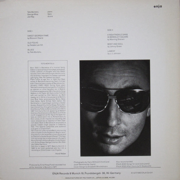 Tete Montoliu - Body & Soul (Vinyl, LP, Album, Stereo) Very Good Plus (VG+) / Very Good (VG)