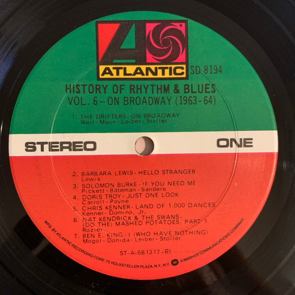 Various - History Of Rhythm & Blues  Volume 6  On Broadway 1963-64 (Vinyl, LP, Compilation) Very Good Plus (VG+) / Very Good (VG)