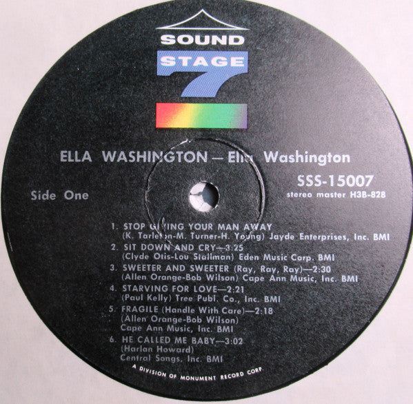 Ella Washington - Ella Washington (Vinyl, LP, Album, Stereo) Very Good Plus (VG+) / Very Good (VG)