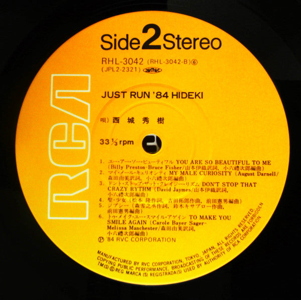 Hideki Saijo - Just Run '84 Hideki (Vinyl, LP, Album, Stereo)