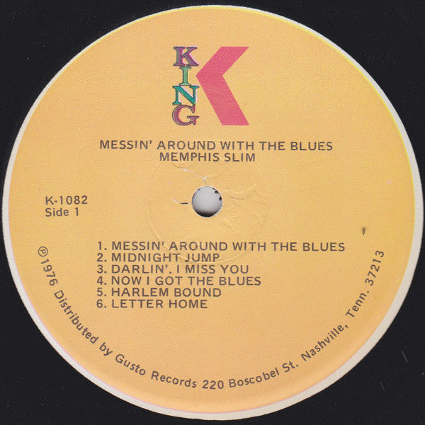 Memphis Slim - Messin' Around With The Blues (Vinyl, LP, Album, Reissue) Very Good (VG) / Good (G)