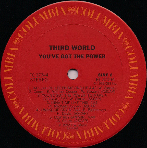 Third World - You've Got The Power (Vinyl, LP, Album) Good Plus (G+) / Good Plus (G+)