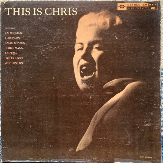 Chris Connor - This Is Chris (Vinyl, LP, Album, Repress, Mono) Very Good (VG) / Fair (F)