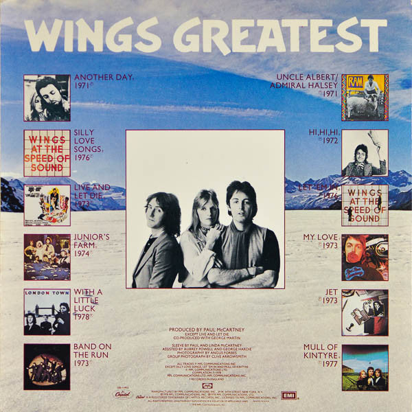 Wings (2) - Wings Greatest (Vinyl, LP, Compilation) Very Good (VG) / Very Good Plus (VG+)
