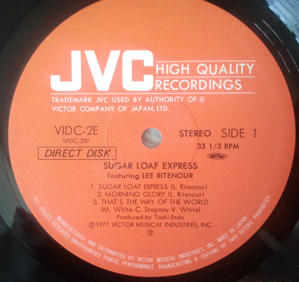 Sugar Loaf Express - Sugar Loaf Express Featuring Lee Ritenour (Vin...