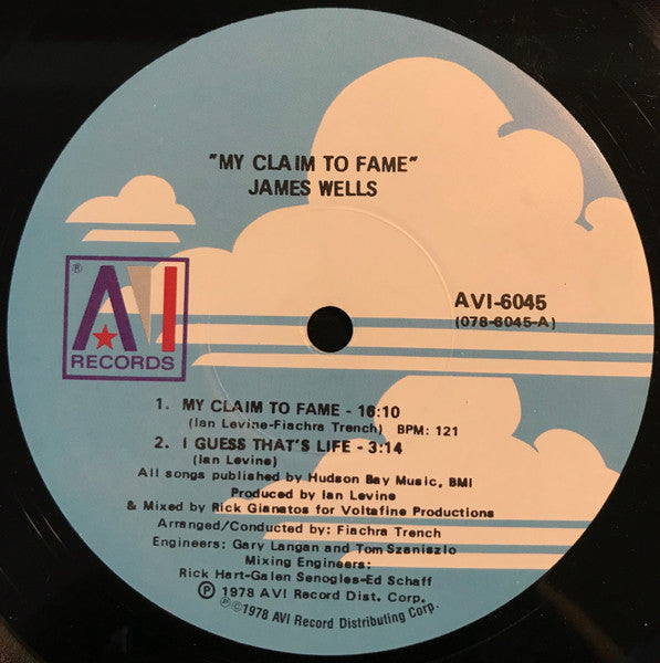 James Wells - My Claim To Fame (Vinyl, LP, Album) Very Good (VG) / Very Good (VG)